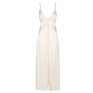 Shona Joy La Lune Cocktail Midi Dress - Cream